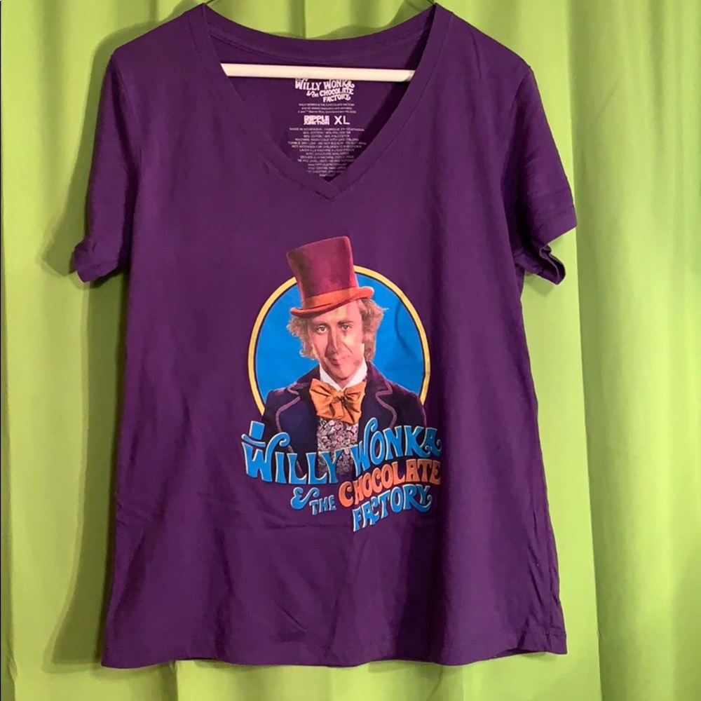 Purple Willy Wonka & the chocolate Factory T-shirt
